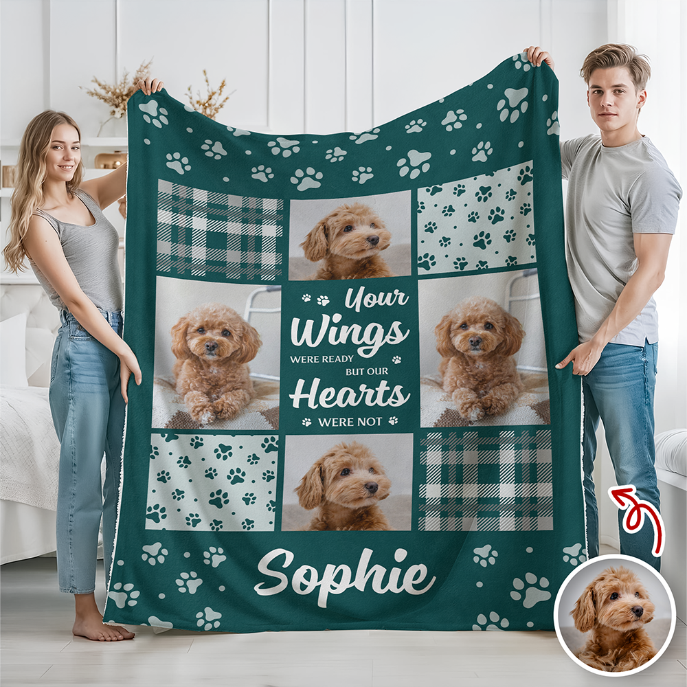 You Were My Favorite Hello And My Hardest Goodbye Custom Dog Memorial Photo Blanket CH07 896460