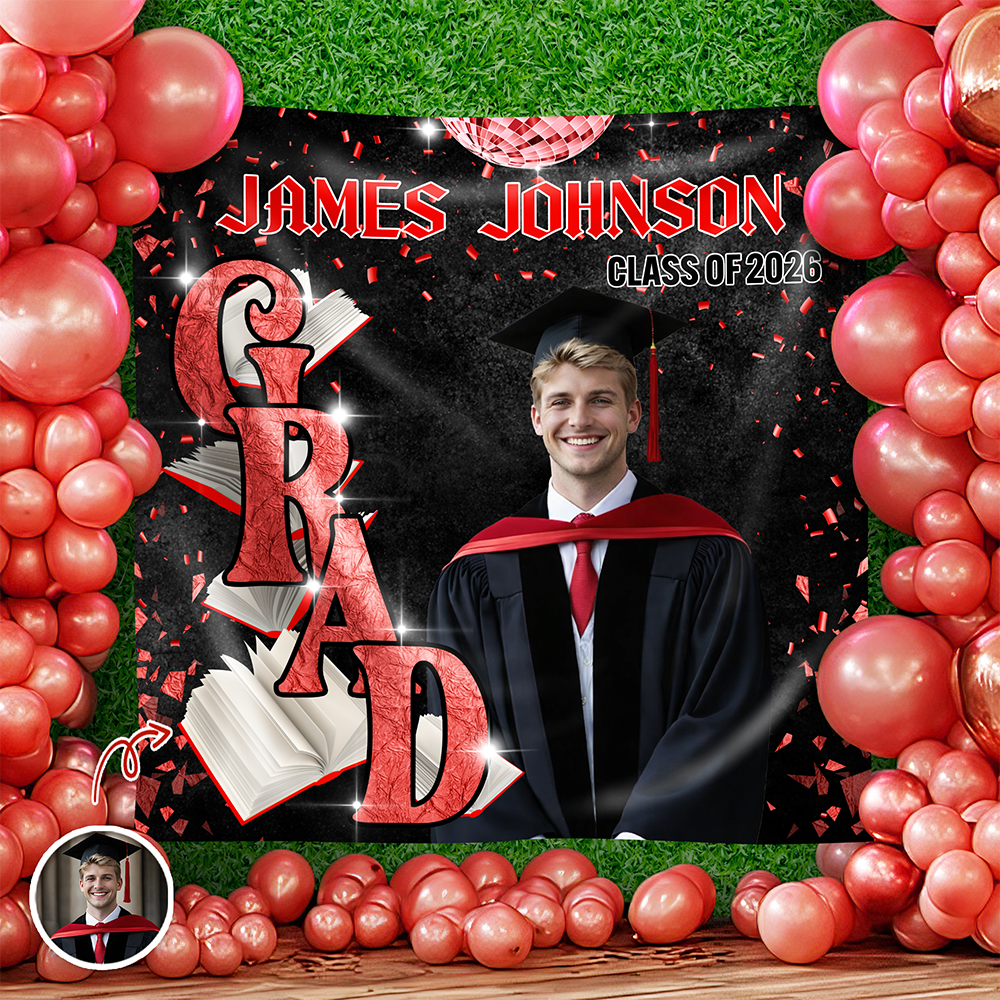 Custom Photo Golden Hour Congratulation Graduation's Day Party Backdrop LM32 899375