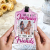 Custom Photo Best Traveled With Friends Personalized Luggage Tag Holiday Vacation Gift, Gift For Best Friends, BFF HA75 892666