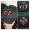 Custom Name 250 Years Of America 1776-2026 Patriotic Washed Denim Baseball Cap TH10 169639