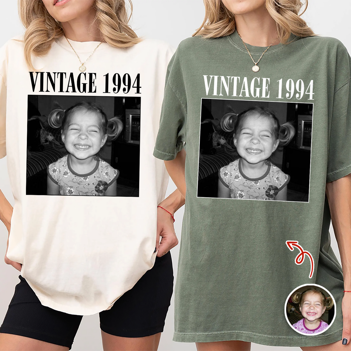 Custom Photo Vintage Comfort Shirt For Family TH10 170599