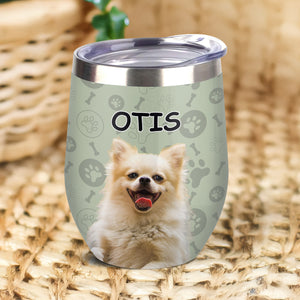 Custom Photo Dog And Cat Wine Tumbler TH10 892835