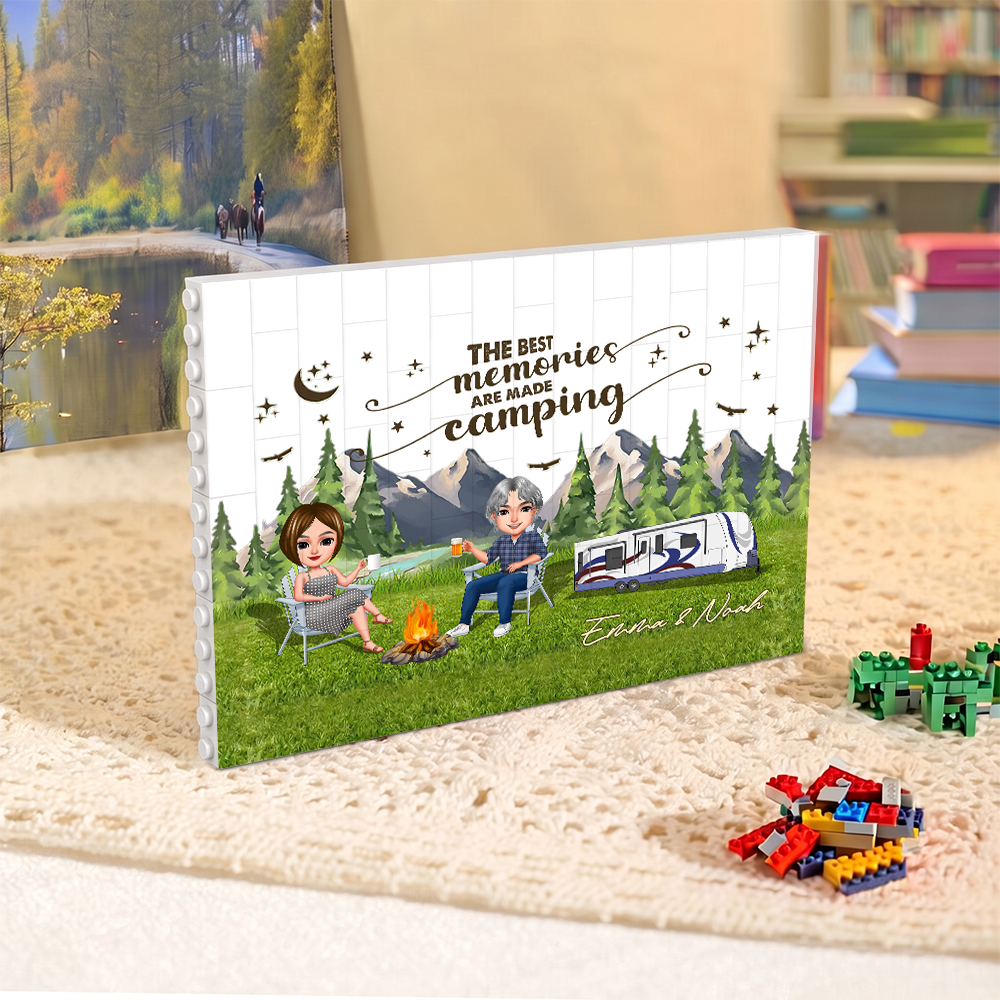 Personalized Life Is Better At The Campsite Building Brick Blocks For Camper TH10 170469