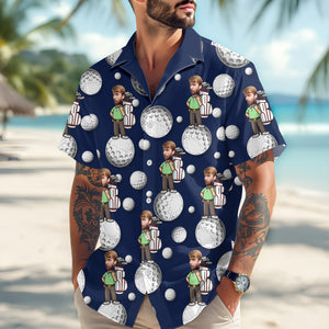 Custom Face Golf Hawaii Shirt Gift For Golf Lovers HA75 898680