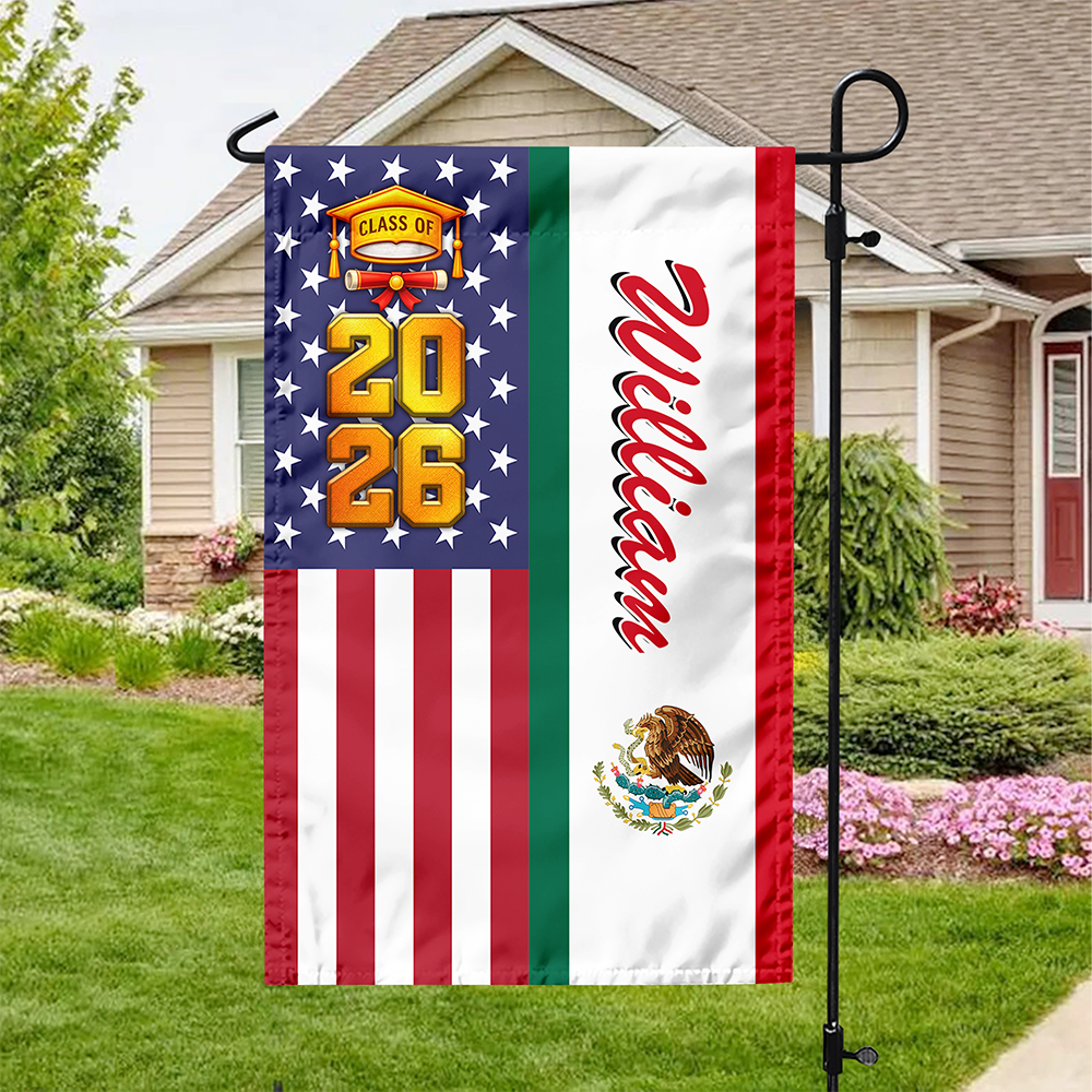 Personalized Country Flag For Graduation Garden Flag TH10 169147