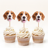 Custom Photo Funny Dog Funny Personalized Decoration Cupcake Toppers HA75 891986