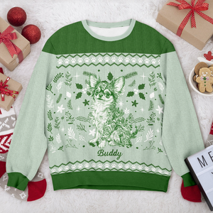 Personalized Chinoiserie Toile De Jouy Dog Ugly Sweater TH10 896041