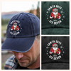 Custom Name Santa Says Six Seven Washed Denim Baseball Cap HA75 898432