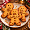 Custom Name Gingerbread Christmas Shaped Cookie Stamp TH10 171495