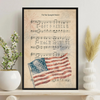 Star Spangled Banner Vintage Sheet Music Print Poster Picture Frame - Patriotic Wall Art HO82 902834