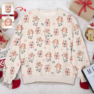 Best Nana Ever Custom Photo Grandkids Ugly Sweater TH10 894329