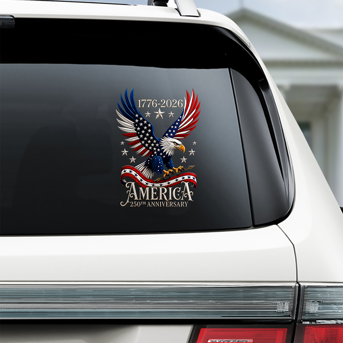 US 250th Anniversary 1776-2026 Eagle Car Window Decal Sticker TH10 170295