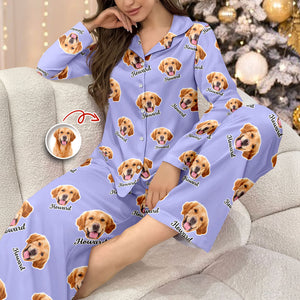 Custom Dog Photo Personalized Cute Puppy Pajamas CH07 899670