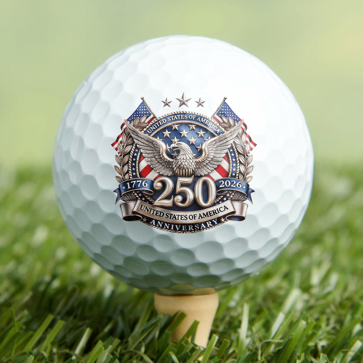 United States Of America 1776-2026 Anniversary - America 250 Golf Ball TH10 169255