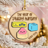 Personalized The Year Of Squishies Layer Wood Ornament Gift For Family HO82 903642