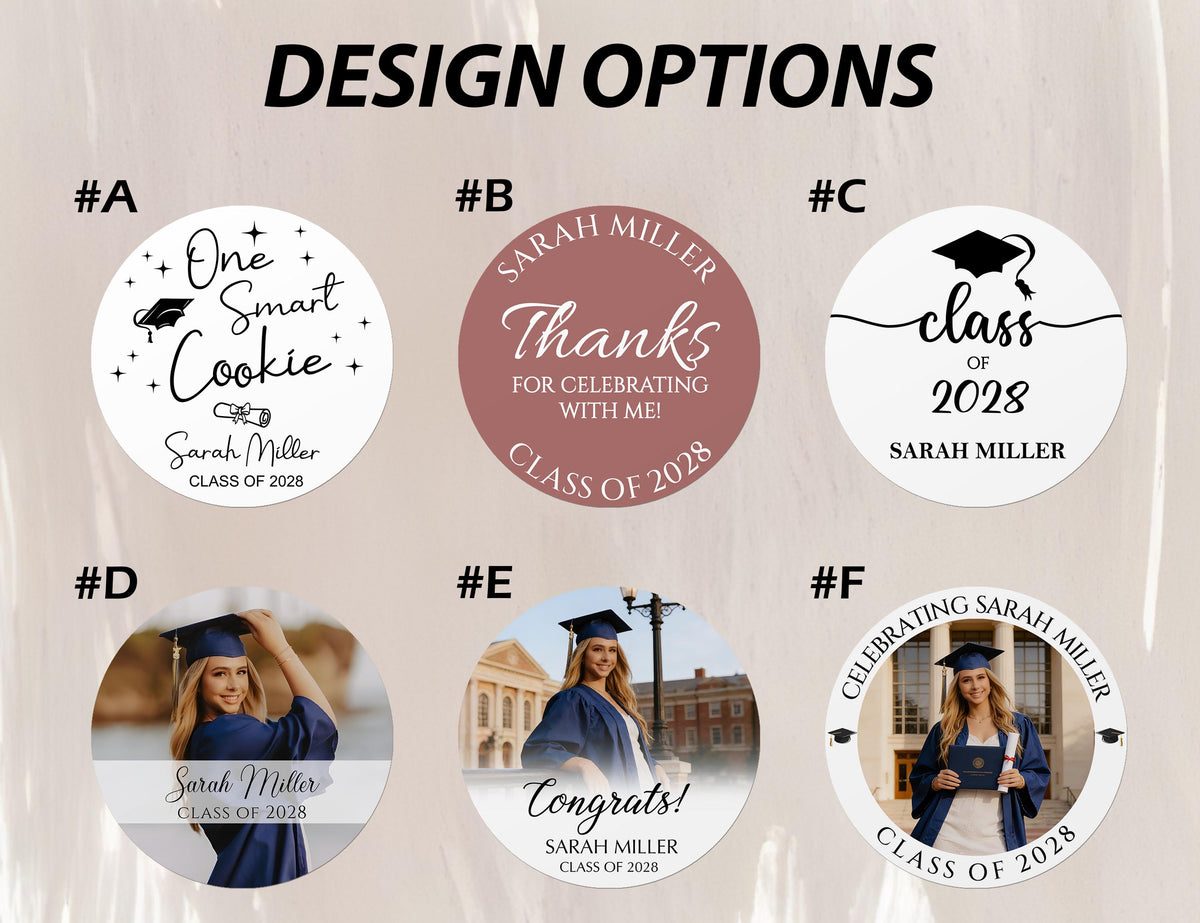 Personalized Graduation Drink Toppers - Class Of 2026 Cocktail Toppers LM32 899923
