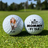 Custom Funny Face Best Dad Best Mom By Par Golf Ball HO82 900808