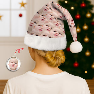 Custom Funny Human Face Portrait Unique Santa Hat For Family Gift LM32 895353