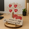 Custom Family Tree Heart 2-Layered Wooden Plaque Gift For Mother's Day CH07 911050