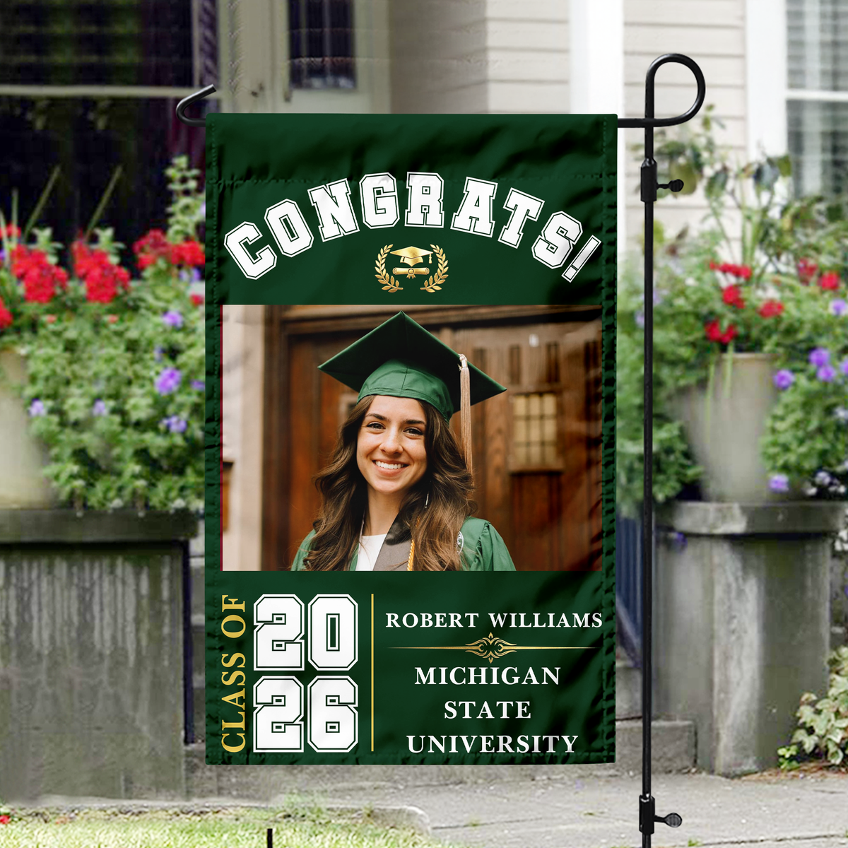 Personalized Congrats Class Of 2026 Garden Flag TH10 169171