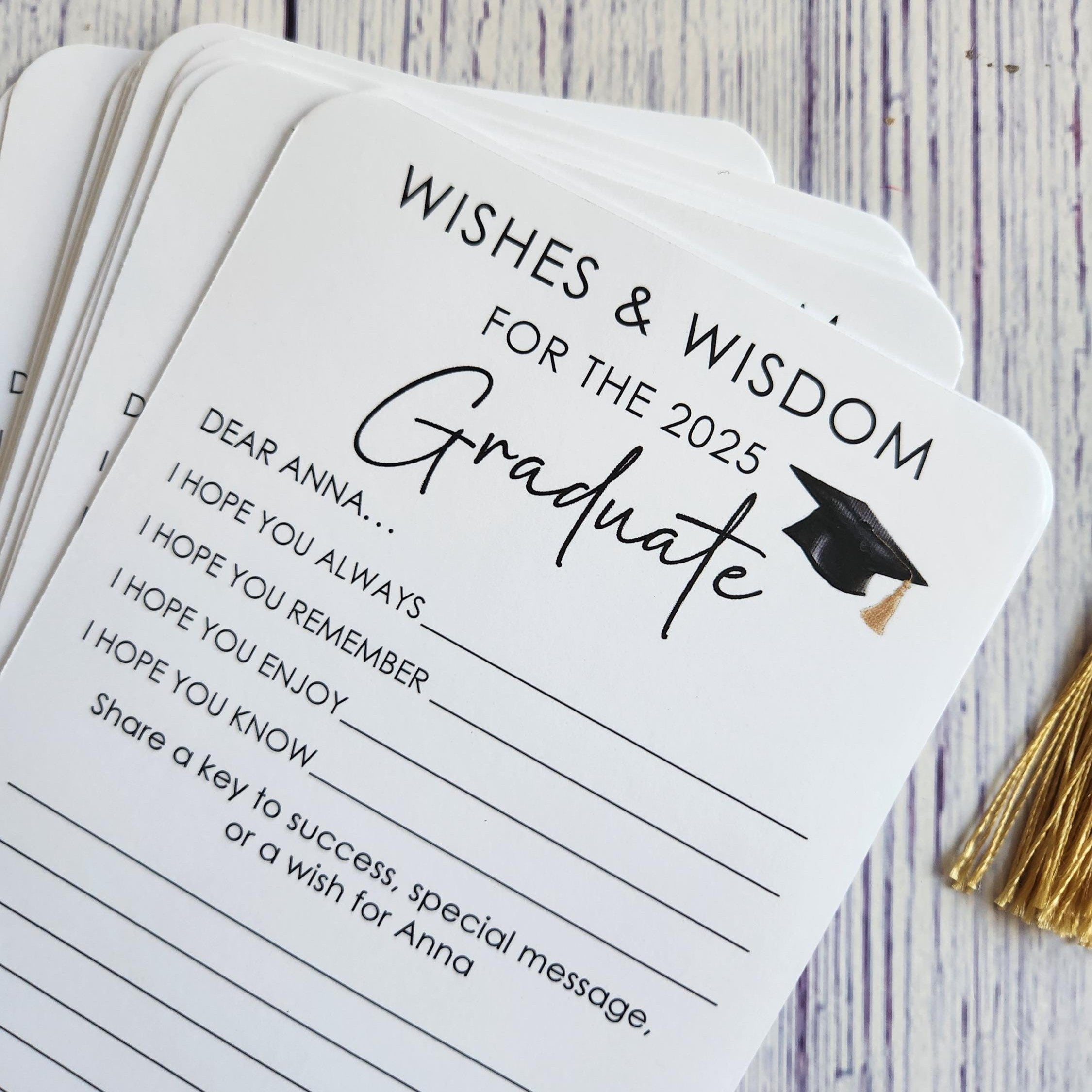 Set of 12 Graduation Wishes Cards