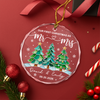Personalized Our First Christmas As Mr & Mrs Glass Ornament Couple Christmas Gift LM32 669983