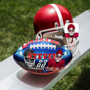 Personalized Football Ball With Photo, Text & Colors Gifts For Football Lovers CH07 910012