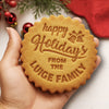 Personalized Family Name Happy Holidays Christmas Cookie Stamp HA75 919156
