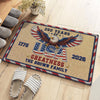 Personalized Family Name 250 Anniversary 1776 - 2026 USA Patriotic Faux Pattern Doormat - 2D Printed Not Embroidered Patriotic America Decor HO82 901582