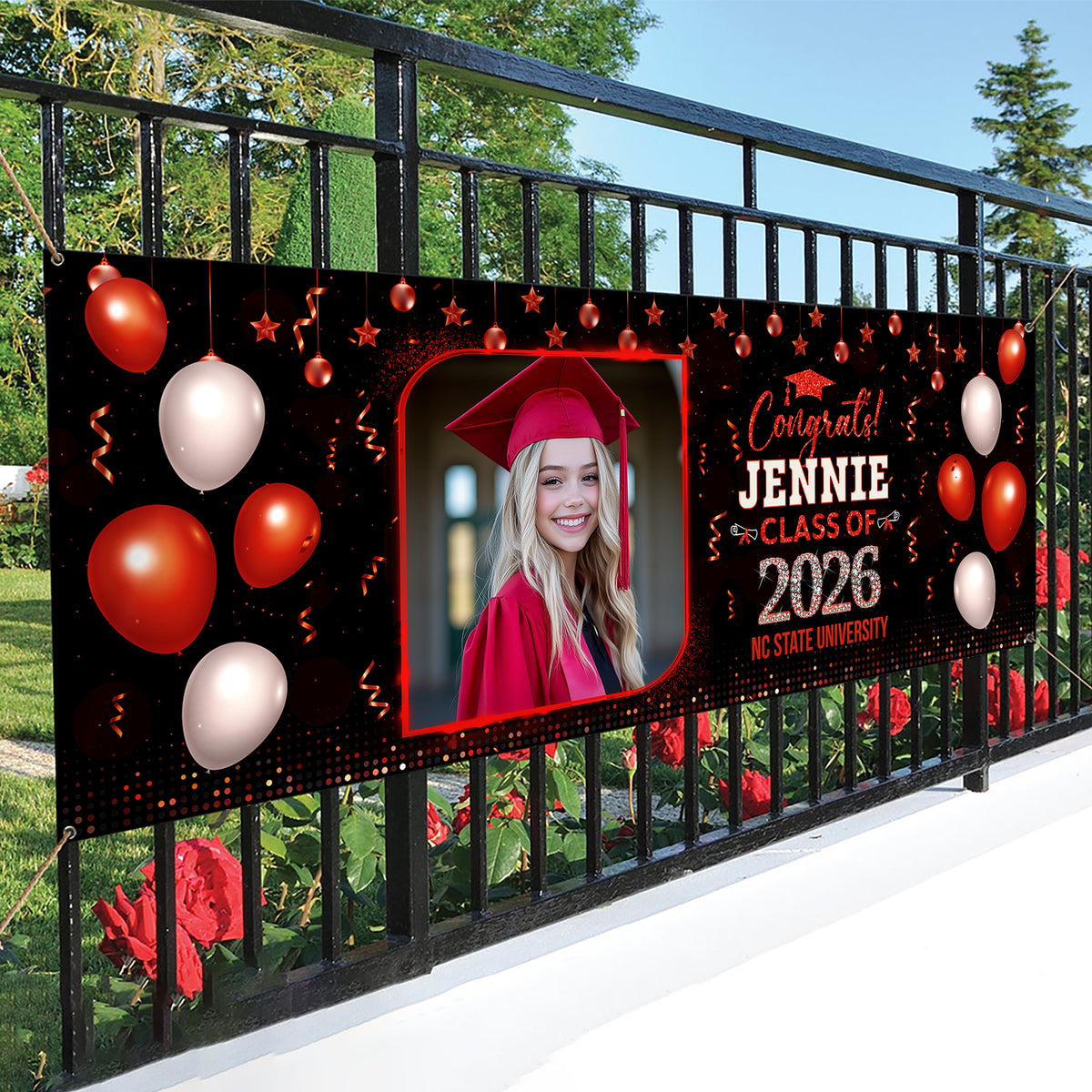 Custom Photo Class of 2026 Graduation Banner CH07 910750