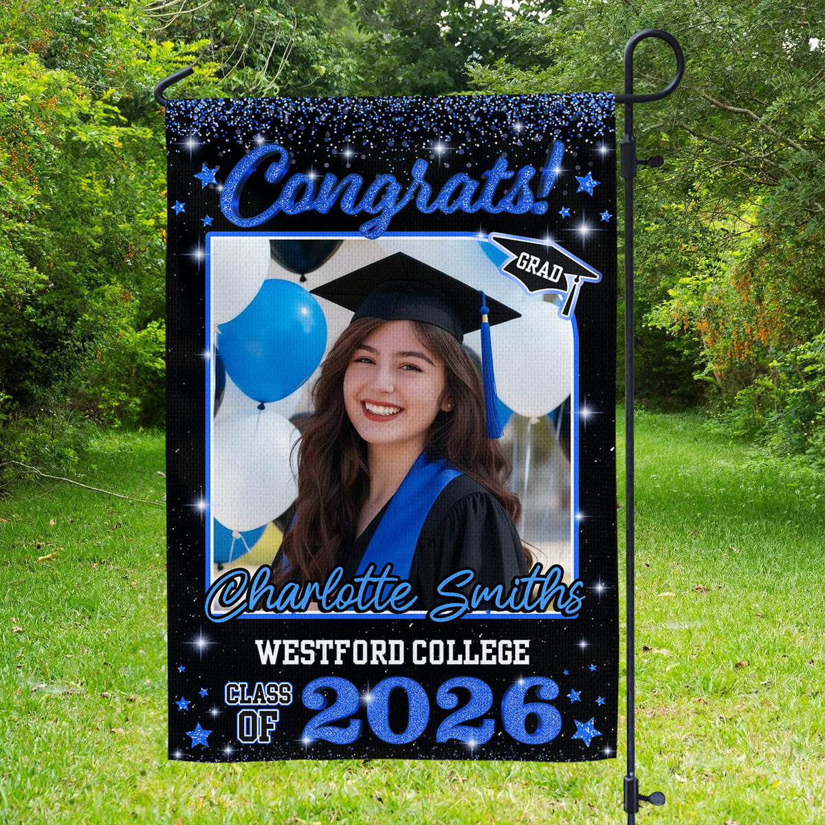 Custom Photo Class of 2026 Garden Flag Congrat Grad Gift, Graduation Decorations CH07 910756