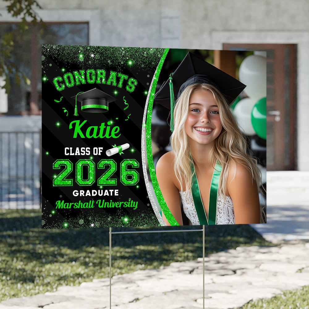 Custom Photo Class Of 2026 Personalized Graduation Yard Sign HA75 920462