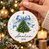 Custom Name Girls Christmas Ceramic Ornament, Girls First Christmas Ornament Gift For Granddaughter HA75 919192
