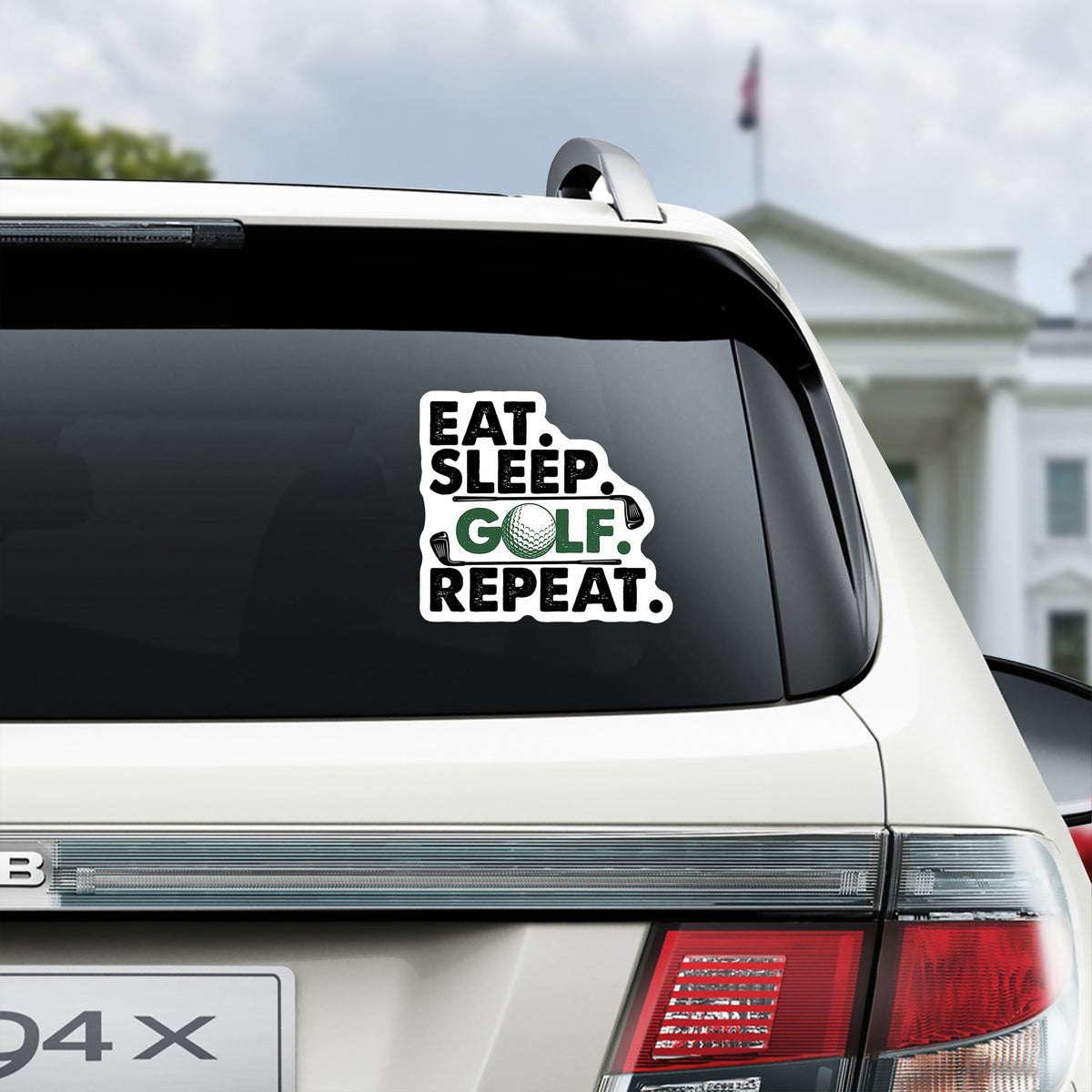 Eat Sleep Golf Repeat Car Window Decal Sticker For Golf Lover TH10 898201