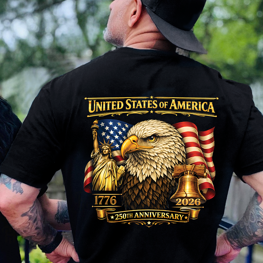 United State Of America 250th Anniversary Backside Shirt TH10 169233