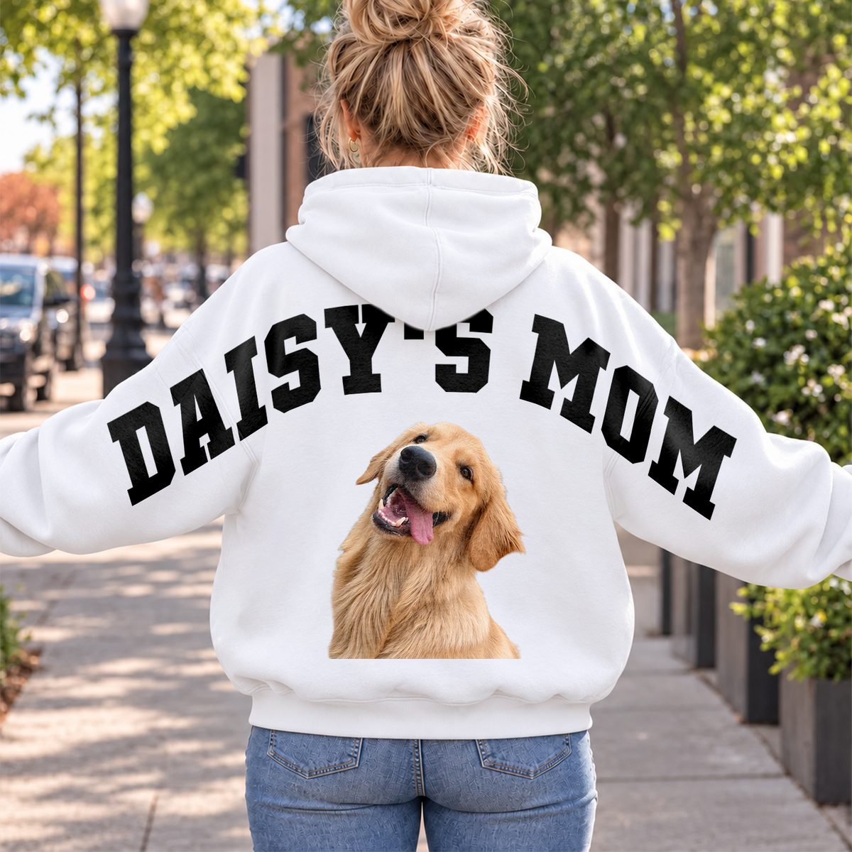 Custom Dog Dad Mom Photo Shoulder to Shoulder Shirt For Dog Lovers CH07 180936
