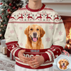 Custom Photo Dog Pawlidays - Personalized Christmas Ugly Sweatshirt CH07 896616