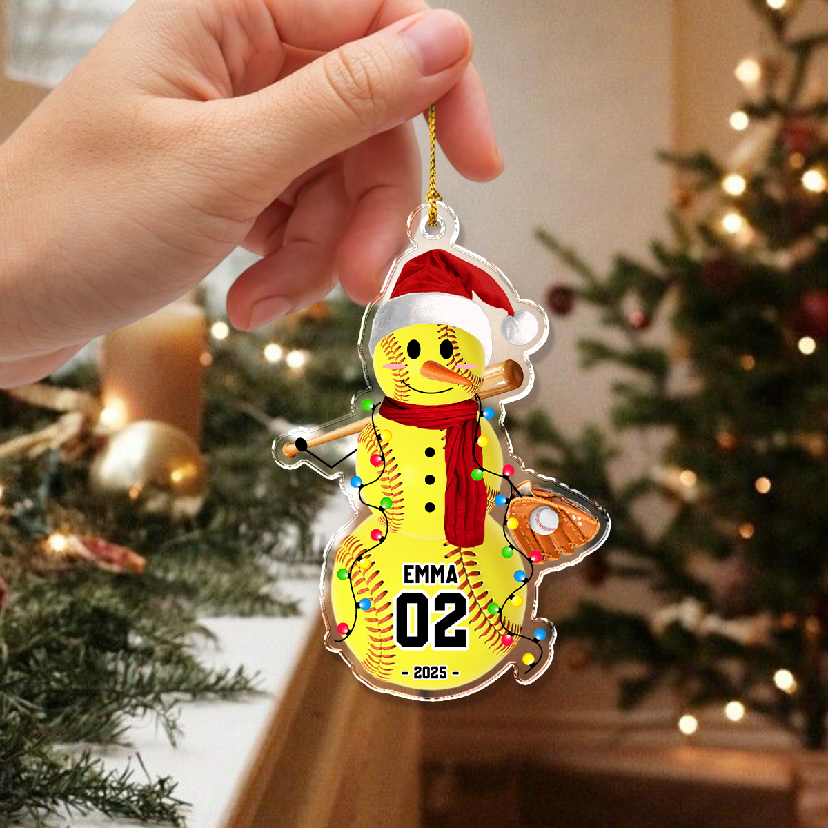 Personalized Sport Snowman Acrylic Ornament Gifts For Players, Team, Boys HA75 897532