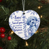 Custom Photo Dog Cat Memorial Heart Shaped Ceramic Ornament HA75 919454