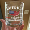Custom Family Name America 250th Anniversary Whiskey Glass LM32 897711