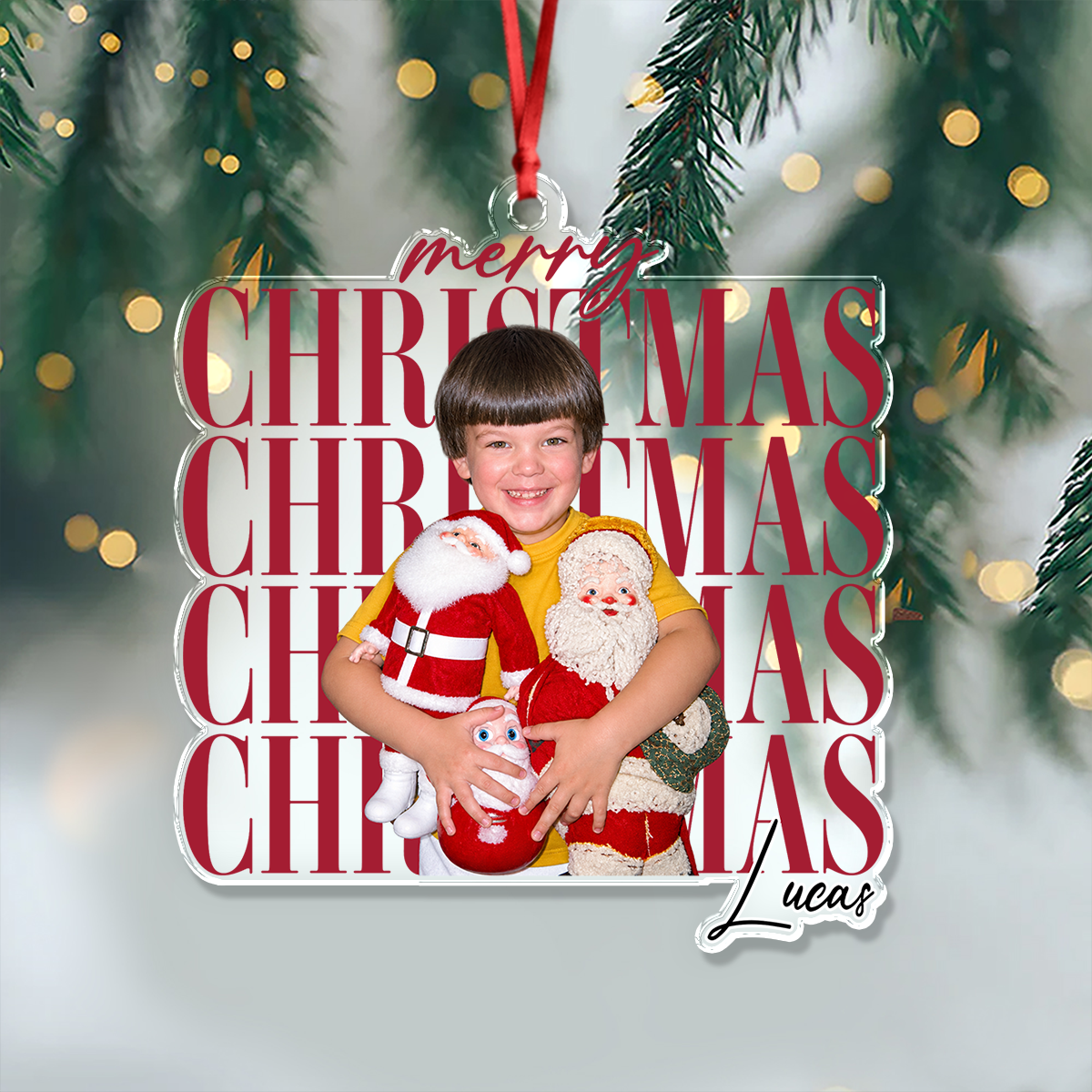 Personalized Kids Christmas Ornament - Acrylic Keepsake Gift LM32 670315