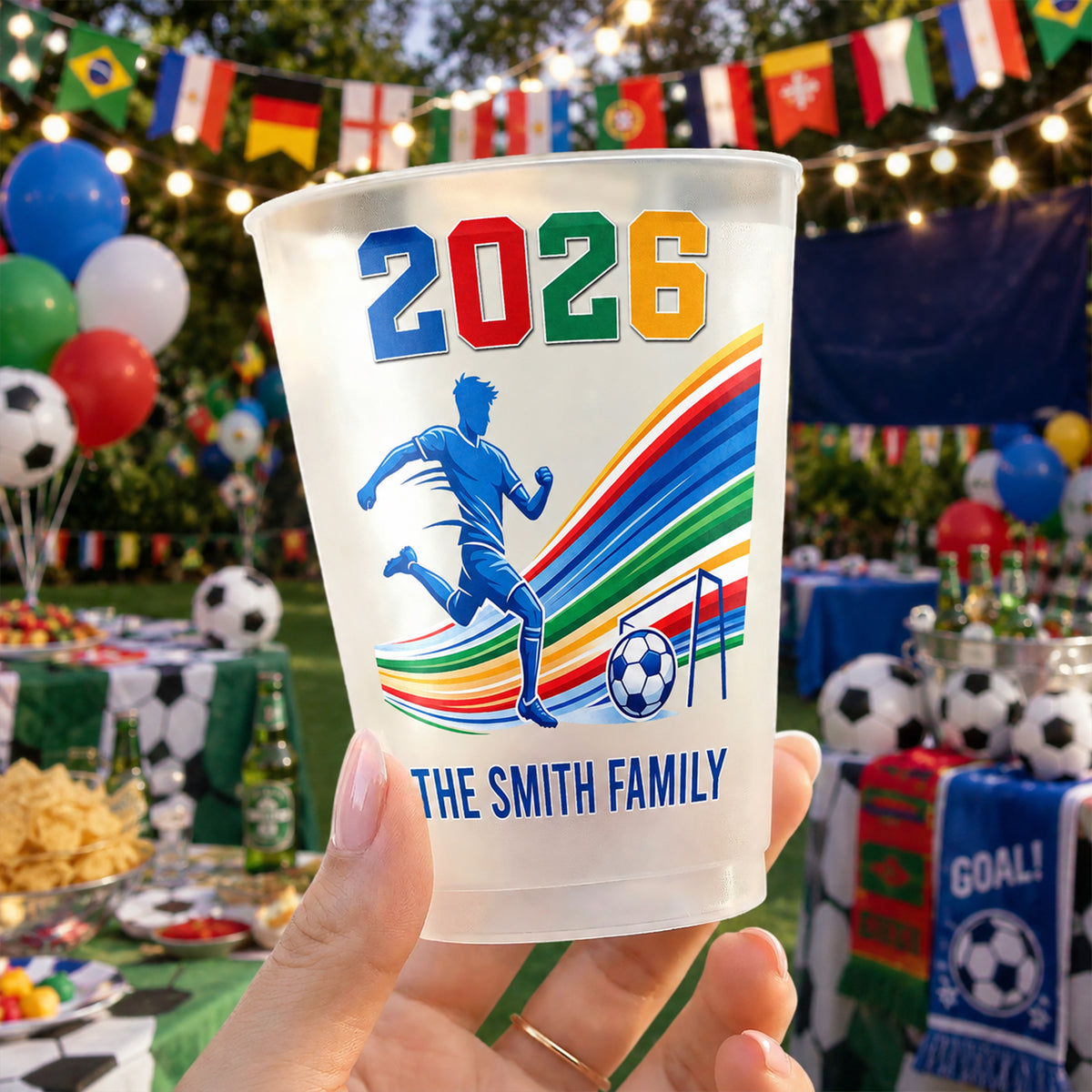 Custom Family Name Soccer Cup - Personalized Gift For Sports Fan TH10 170297