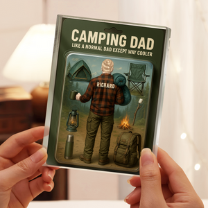Camping Dad With 3D Effect Acrylic Block Plaque Personalized Gift For Father's Day HO82 893770