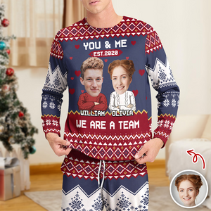 Custom Funny Face You And Me We Are A Team Together Sleepwear LM32 895571