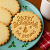 Personalized Family Name Merry Christmas Cookie Stamp, Holiday Baker Gift HO82 904112