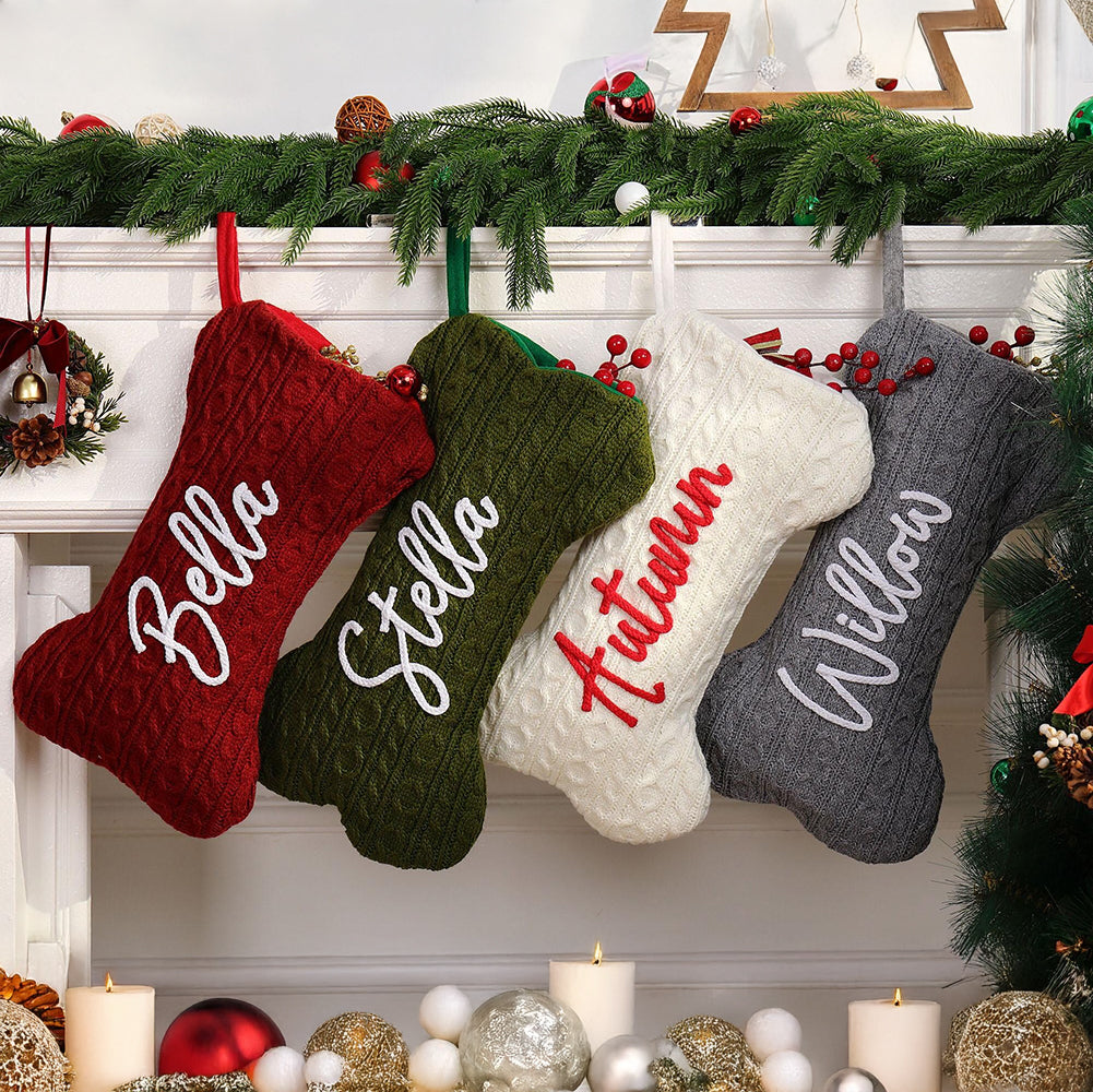 Custom Name Bone Christmas Stocking Personalized Gift HO82 900440