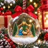 Personalized Custom Family Name Christmas 3D Acrylic Ball Ornament TH10 171225