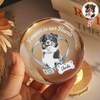 Custom Photo Forever In My Heart Memorial Engraved Crystal Ball LED Night Light CH07 911258