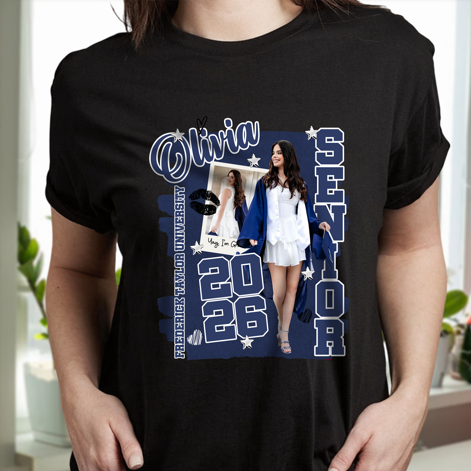 Personalized Senior Graduation Class of 2026 Dark Shirt Grad Gift HO82 901666