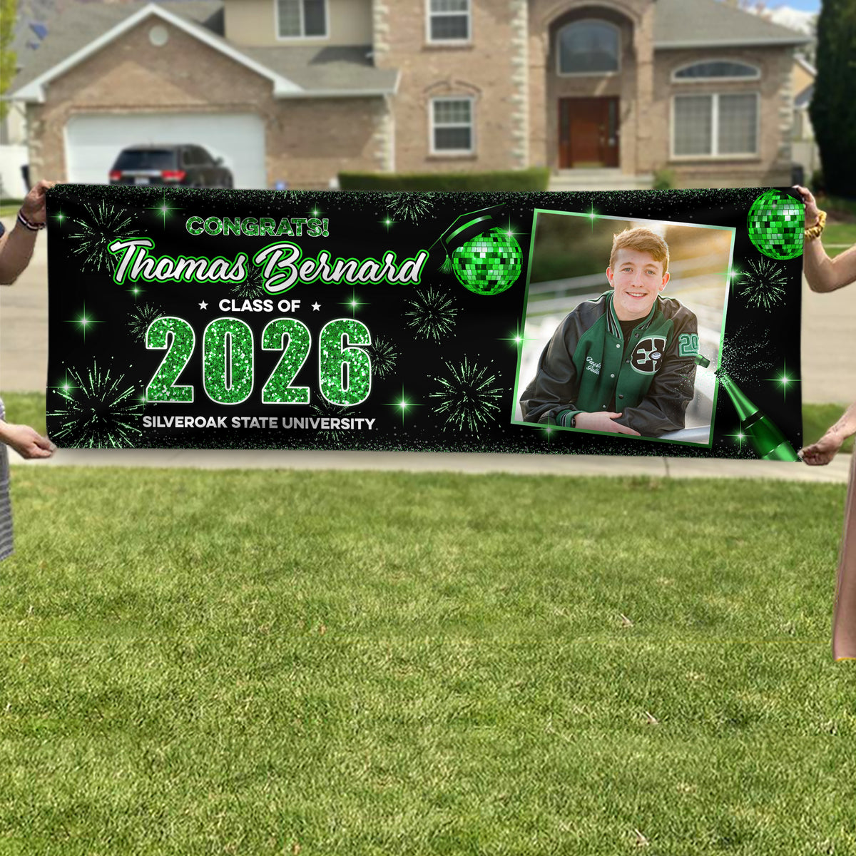 Custom Photo Class of 2026 Graduation Party Banner CH07 910676